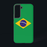 Drapeau Coque Samsung Galaxy S22 du Brésil<br><div class="desc">Transformez votre Samsung Galaxy S22 avec notre couverture téléphonique exclusive avec le drapeau du Brésil! Réalisée avec une attention minutieuse aux détails, cette couverture téléphonique présente fièrement le design emblématique du drapeau brésilien. Le drapeau présente un champ vert avec un diamant jaune au centre, contenant un globe bleu avec 27...</div>