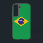 Drapeau Coque Samsung Galaxy S22 du Brésil<br><div class="desc">Transformez votre Samsung Galaxy S22 avec notre couverture téléphonique exclusive avec le drapeau du Brésil! Réalisée avec une attention minutieuse aux détails, cette couverture téléphonique présente fièrement le design emblématique du drapeau brésilien. Le drapeau présente un champ vert avec un diamant jaune au centre, contenant un globe bleu avec 27...</div>