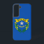 Drapeau Coque Samsung Galaxy S22 du Nevada<br><div class="desc">Transformez votre Samsung Galaxy S22 en une célébration de la fierté du Nevada avec notre couverture téléphonique exclusive avec le drapeau de l'état! Réalisée avec une attention minutieuse aux détails, cette couverture présente fièrement les éléments distinctifs du drapeau du Nevada. Il présente un champ bleu foncé avec une étoile d'argent...</div>