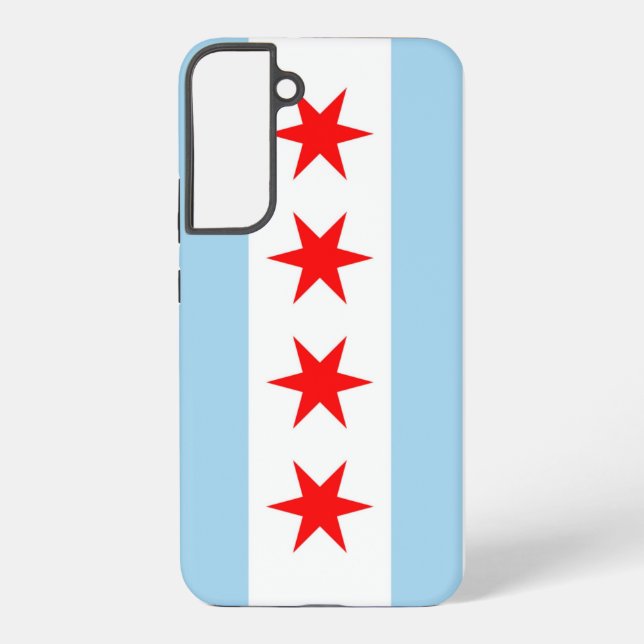 Drapeau Coque Samsung Galaxy S22 Plus de Chicago (Verso)