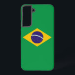 Drapeau Coque Samsung Galaxy S22 Plus du Brésil<br><div class="desc">Transformez votre Samsung Galaxy S22 Plus avec notre couverture téléphonique exclusive avec le drapeau du Brésil! Réalisée avec une attention minutieuse aux détails, cette couverture téléphonique présente fièrement le design emblématique du drapeau brésilien. Le drapeau présente un champ vert avec un diamant jaune au centre, contenant un globe bleu avec...</div>