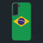 Drapeau Coque Samsung Galaxy S22 Plus du Brésil<br><div class="desc">Transformez votre Samsung Galaxy S22 Plus avec notre couverture téléphonique exclusive avec le drapeau du Brésil! Réalisée avec une attention minutieuse aux détails, cette couverture téléphonique présente fièrement le design emblématique du drapeau brésilien. Le drapeau présente un champ vert avec un diamant jaune au centre, contenant un globe bleu avec...</div>
