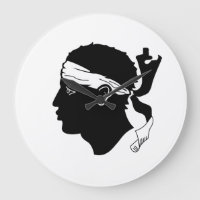 Drapeau corse Horloge murale acrylique