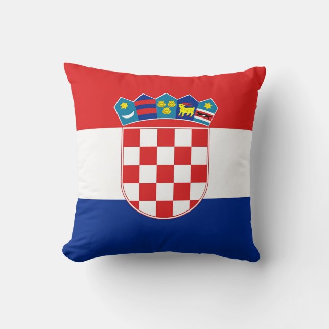 Drapeau croate sur le Coussin américain MoJo (Recto)