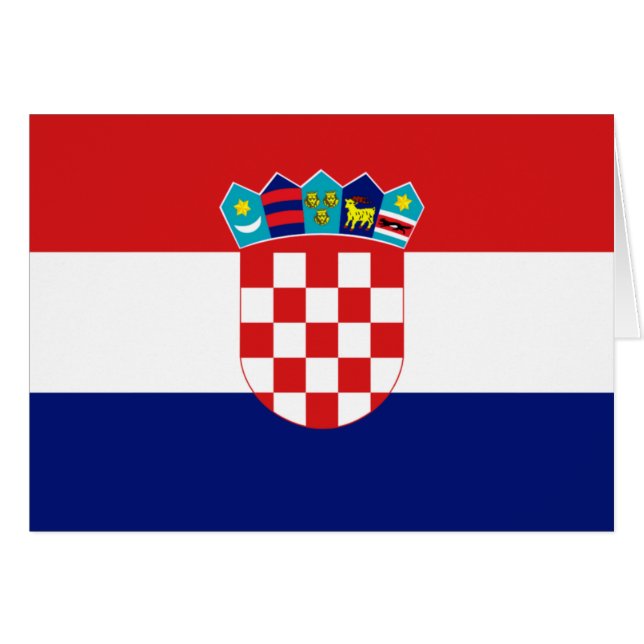 Drapeau croate - Trobojnica (Devant horizontal)