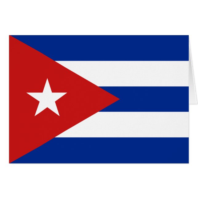 Drapeau Cuba (Devant horizontal)