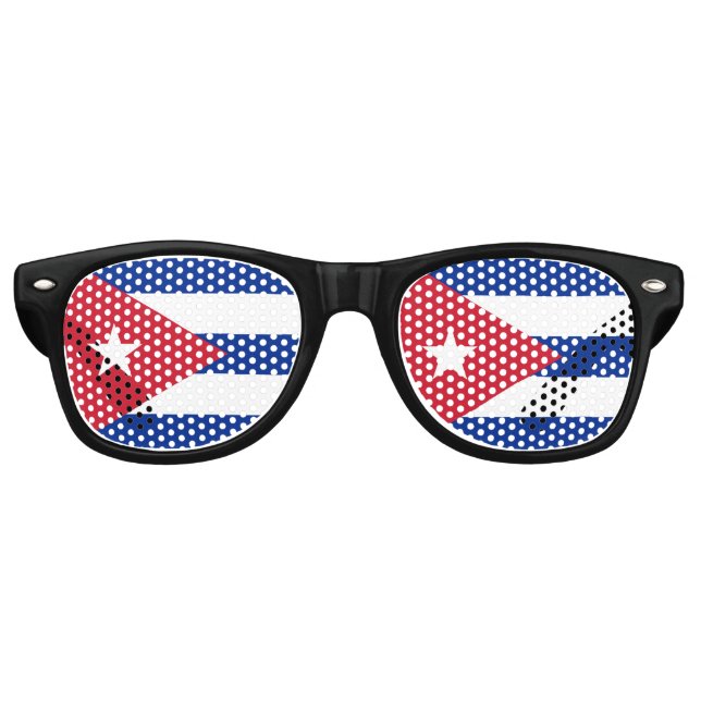 Drapeau Cuba Parti Lunettes de soleil (Devant)