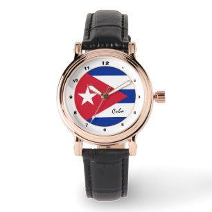 Drapeau cubain & Cuba mode tendance / montre desig