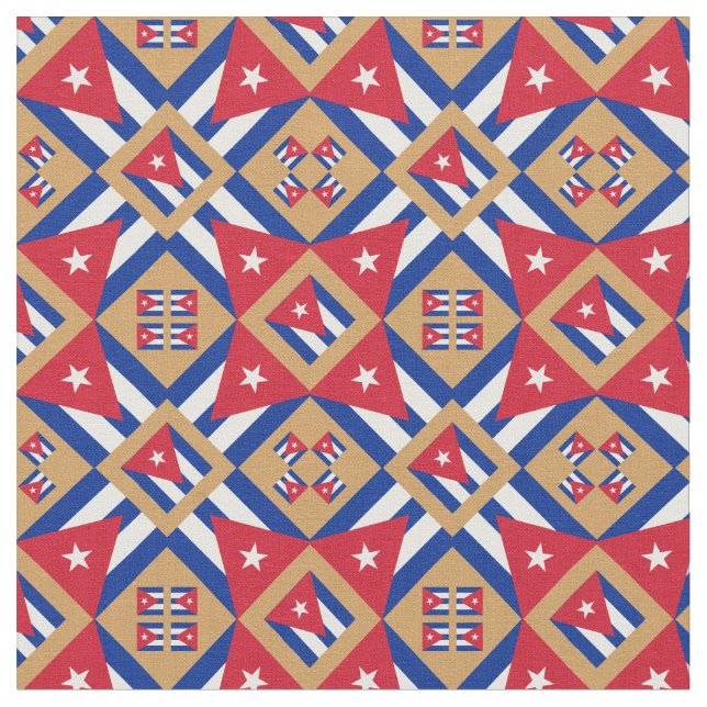 Drapeau cubain et mode cubain tendance Tissu GLD (Fermer)