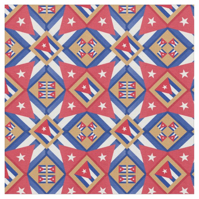 Drapeau cubain et mode cubain tendance Tissu GLD (Fermer)