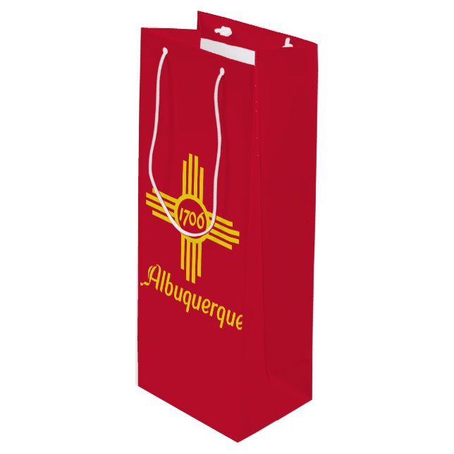 Drapeau d'Albuquerque, Nouveau-Mexique Sac cadeau  (Devant Angle)
