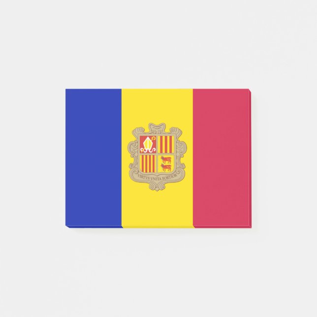 Drapeau d'Andorre Post-it® Notes (Devant)