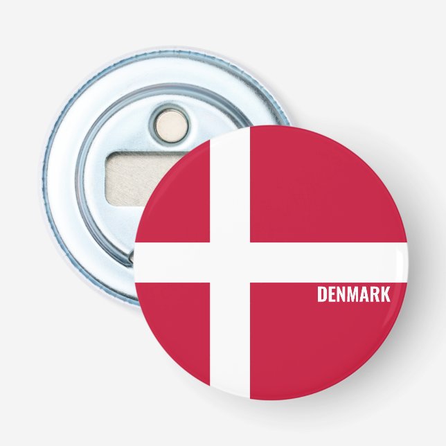 Drapeau Danemark Joli ouvre-bouteille patriotique (Devant)
