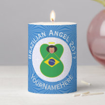 Drapeau d'ange de Hanukkah brésilien personnalisé