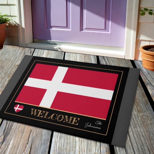 Drapeau danois, Danemark Accueil tapis / sports (Créateur téléchargé)