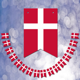 Drapeau danois & Parti Danemark Bannières / Mariag