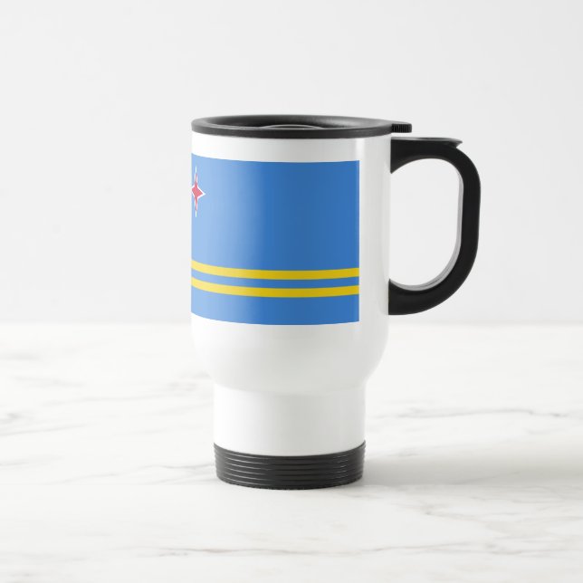Drapeau d'Aruba Mug (Droite)