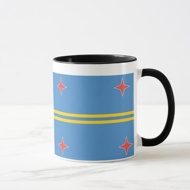 Drapeau d'Aruba Mug (Droite)