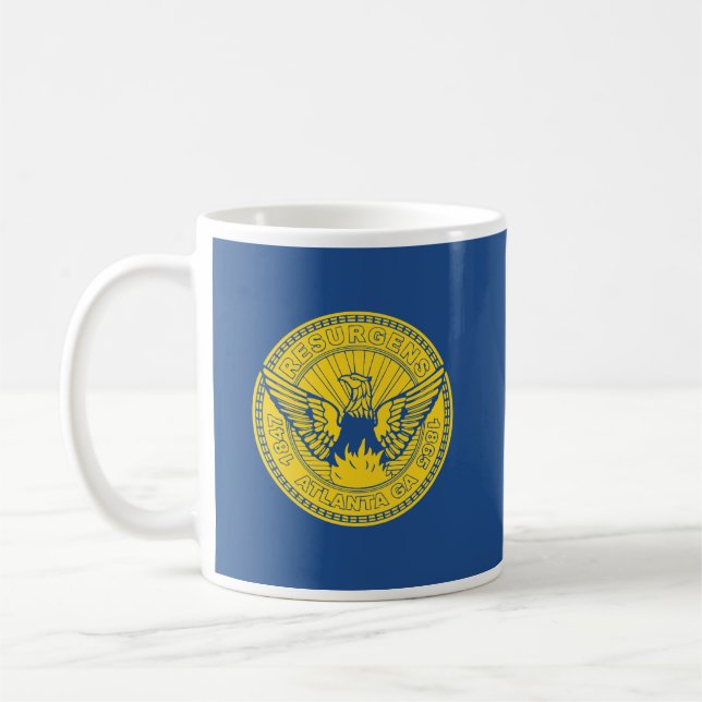 Drapeau d'Atlanta, Géorgie Coffee Mug (Gauche)
