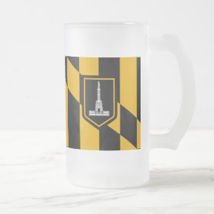 Drapeau de Baltimore, Maryland Gelé Beer Mug