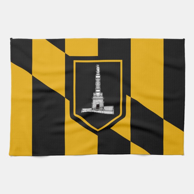 Drapeau de Baltimore, Serviette du Maryland (Horizontal)