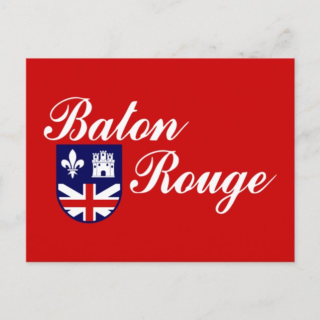 Drapeau de Baton Rouge, Louisiane Carte postale (Devant)