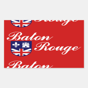 Drapeau de Baton Rouge, Sticker rectangulaire Loui