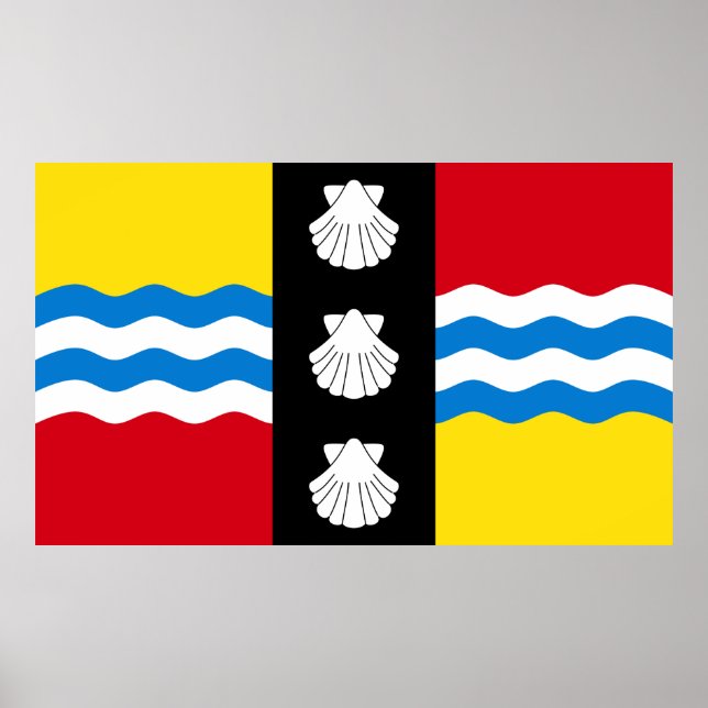 Drapeau de Bedfordshire Poster (Devant)