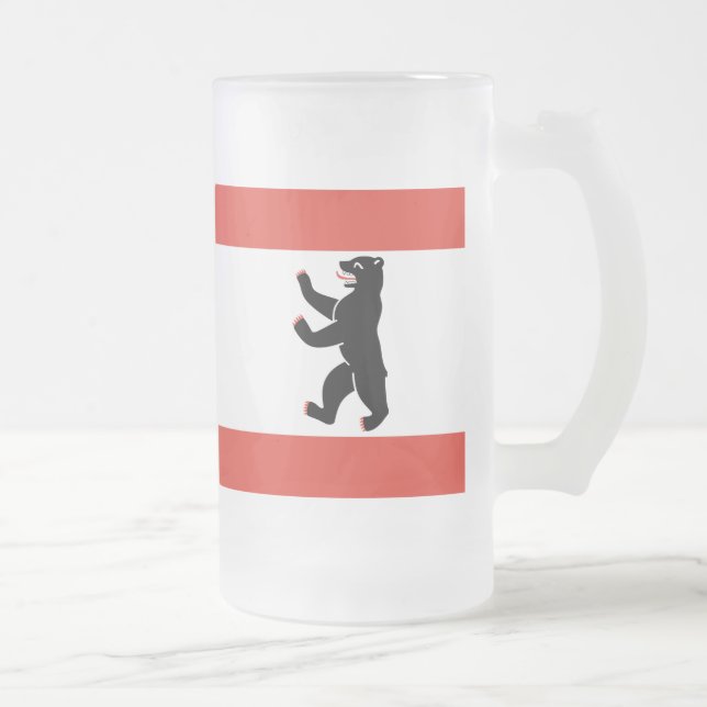 Drapeau de Berlin Gelé Beer Mug (Droit)