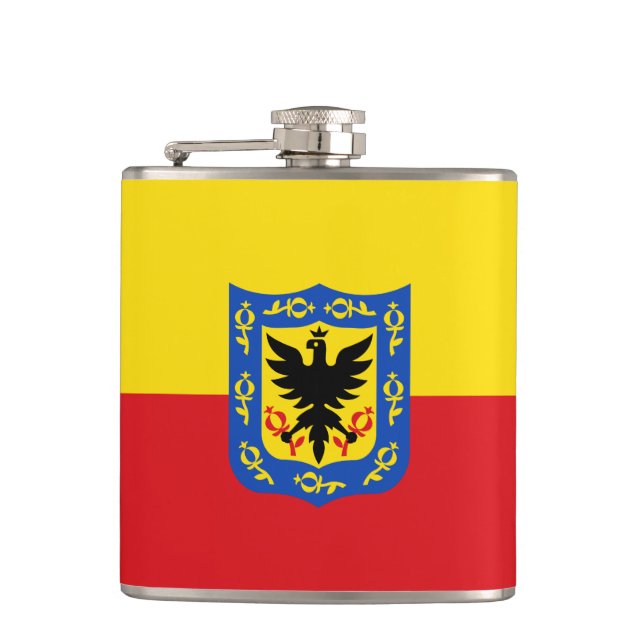 Drapeau de Bogota, Colombie Flacon de hanche (Devant)