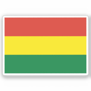 Drapeau de Bolivie Autocollant vinyle découpé sur
