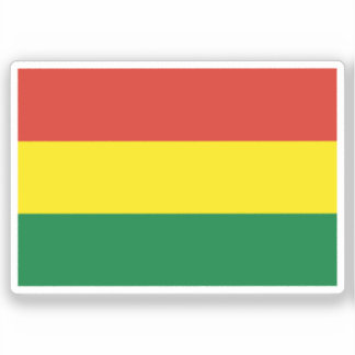 Drapeau de Bolivie Autocollant vinyle découpé sur