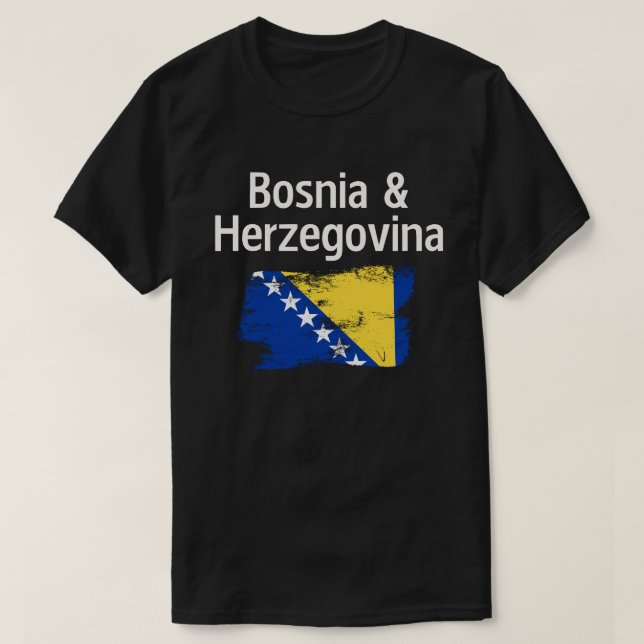 Drapeau de Bosnie-Herzégovine T-shirt (Design devant)