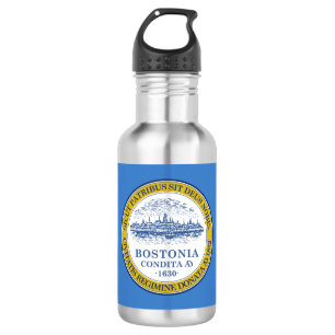 Drapeau de Boston, bouteille d'eau du Massachusett
