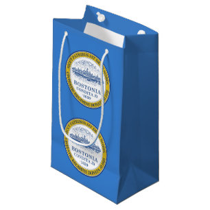 Drapeau de Boston, Massachusetts Petit sac cadeau