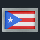 Drapeau de boucle de ceinture de Porto Rico<br><div class="desc">Drapeau de boucle de ceinture de Porto Rico</div>