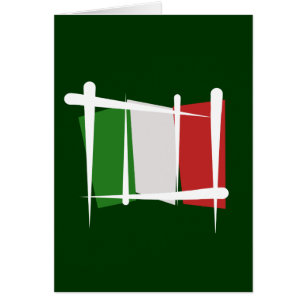 Drapeau de brosse de l'Italie