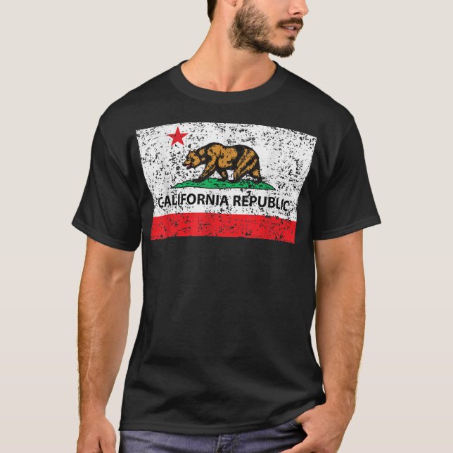 Drapeau de Californie Cali T-Shirt Socal Norcal (Devant)