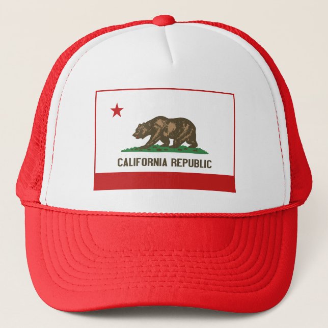 Drapeau de Californie Casquette (Devant)