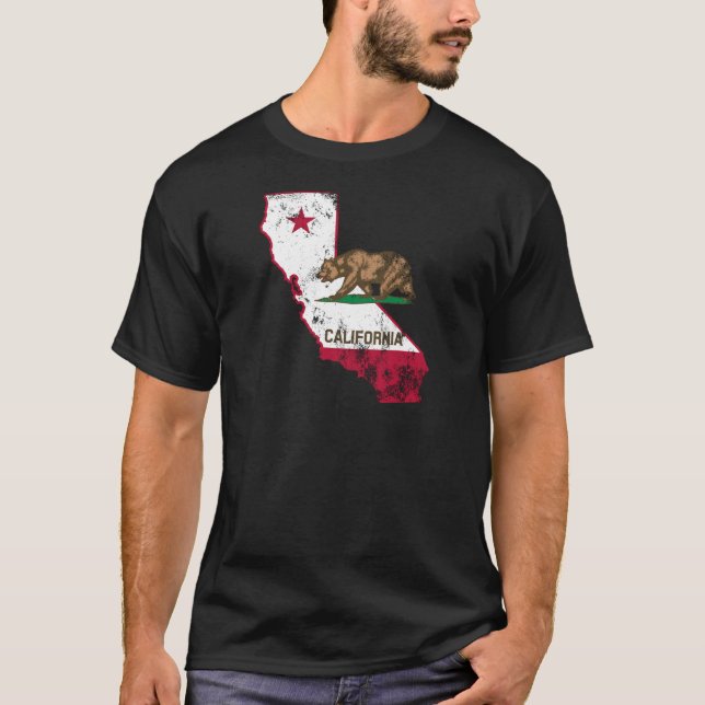Drapeau de Californie T-shirt patriotique (Devant)