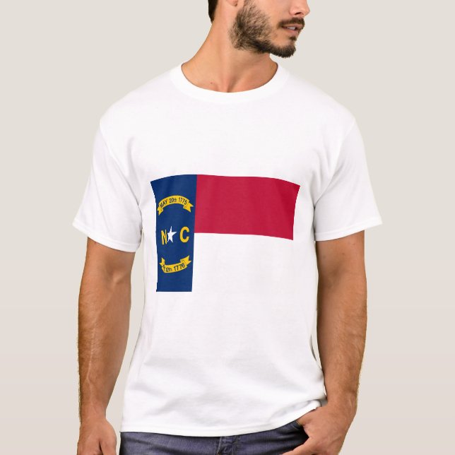 Drapeau de Caroline du Nord T-shirt (Devant)