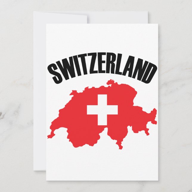 Drapeau de carte Suisse (Devant)