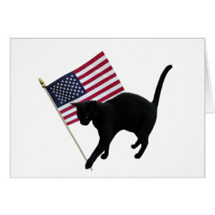 Drapeau de chat noir