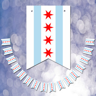 Drapeau de Chicago Fête, banderoles Bannières / Ma