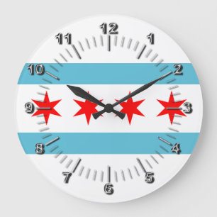 Drapeau de Chicago Grande Horloge