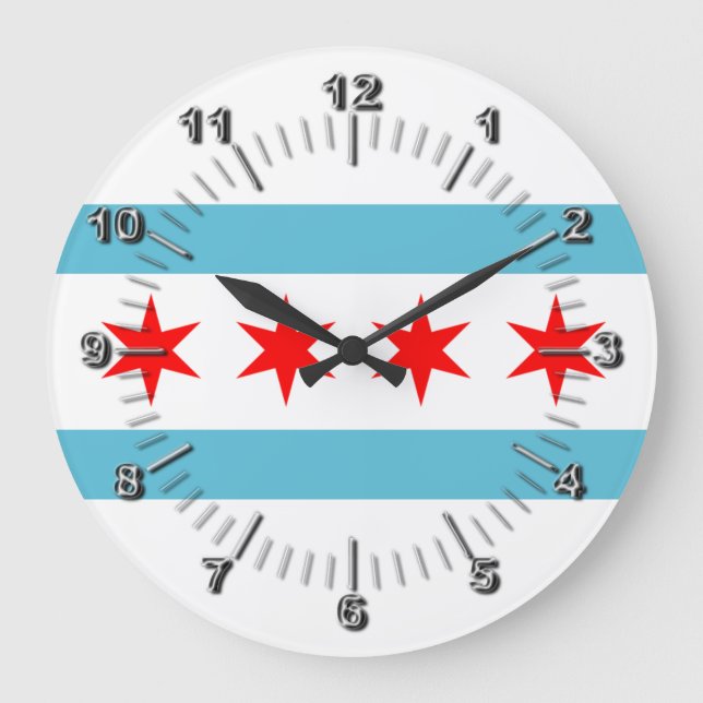 Drapeau de Chicago Grande Horloge (Recto)