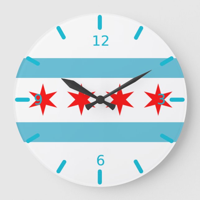 Drapeau de Chicago Grande Horloge (Recto)