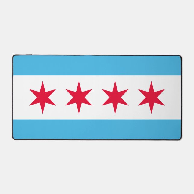 Drapeau de Chicago, Illinois (Recto)