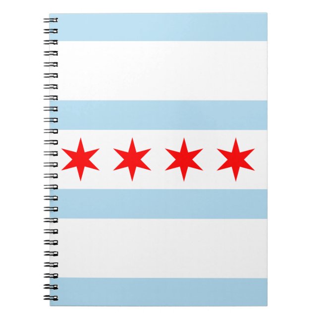 Drapeau de Chicago, Illinois Carnet (Devant)