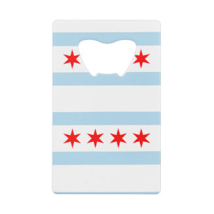 Drapeau de Chicago, Illinois Carte de crédit bout